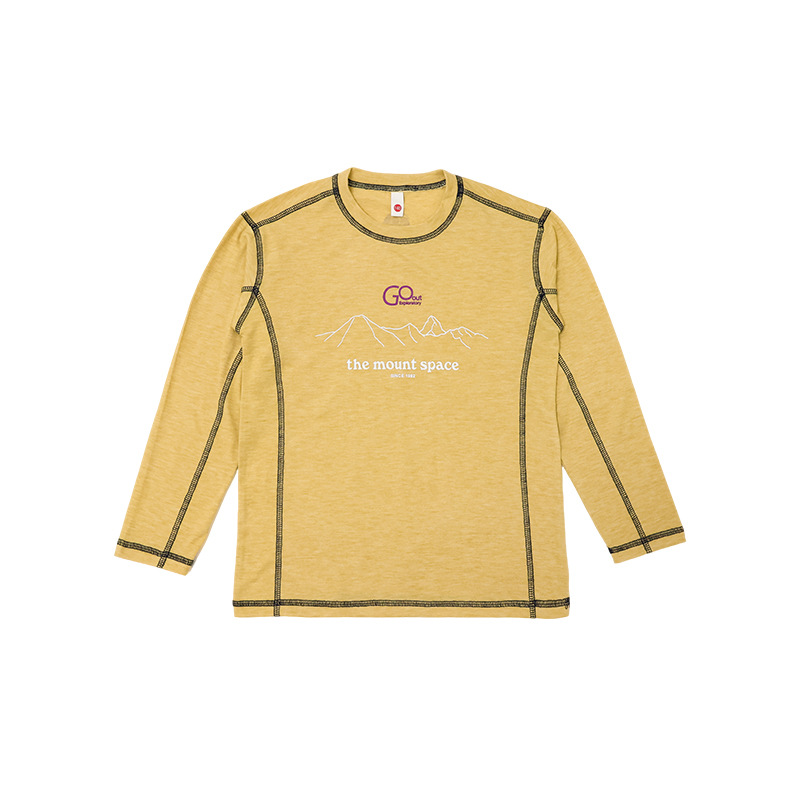 男童春季戶外明綫撞色速乾長袖T恤