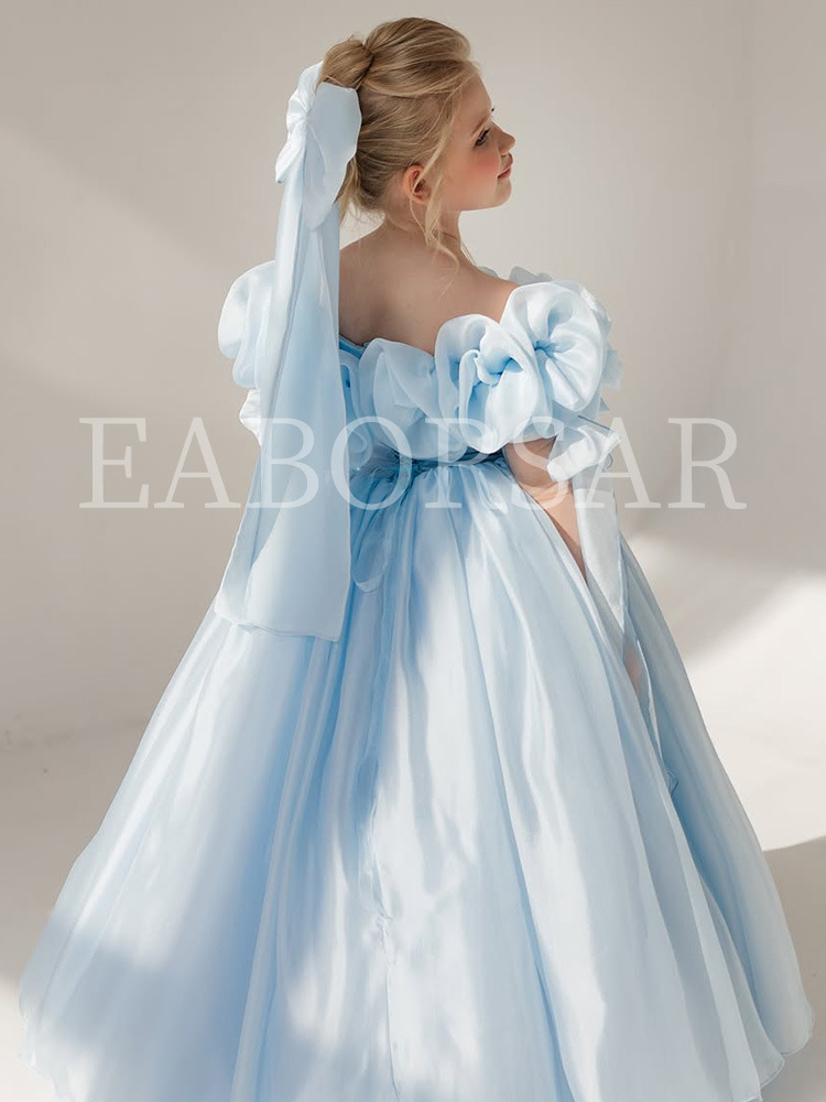 藍色花朵公主裙