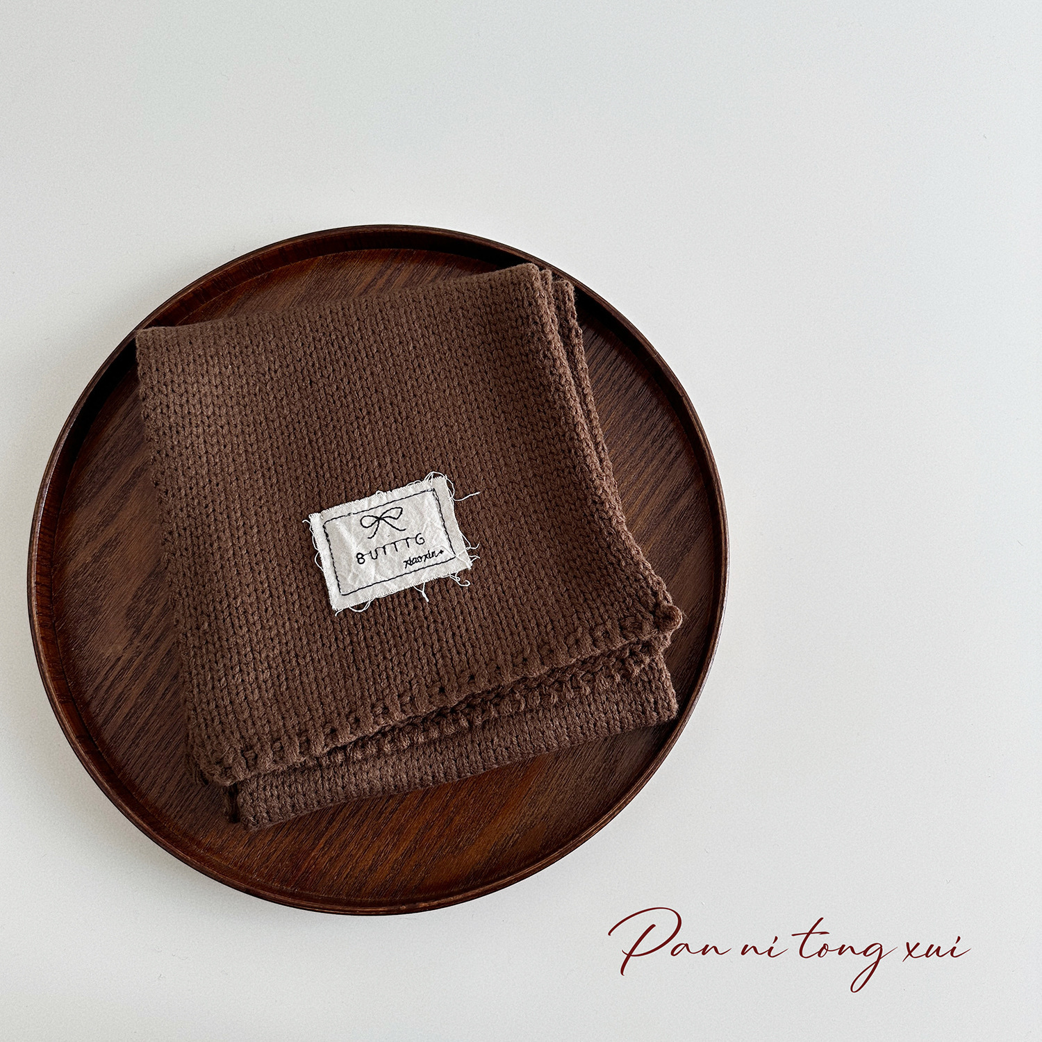 兒童純色秋冬保暖針織毛線圍脖