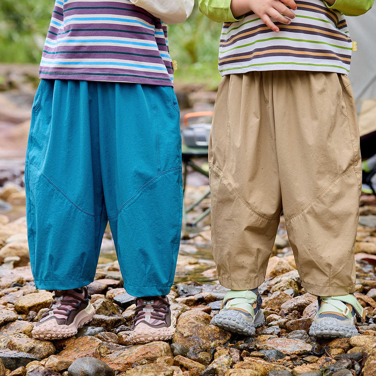 兒童工裝褲九分褲