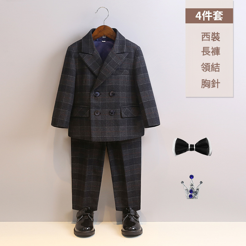 男童春秋英倫西裝套裝