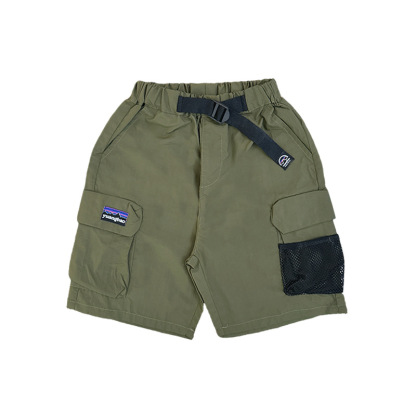 兒童山系個性大口袋短褲