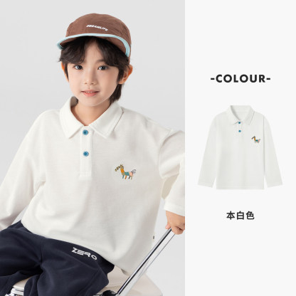 男童春秋款小馬長袖上衣