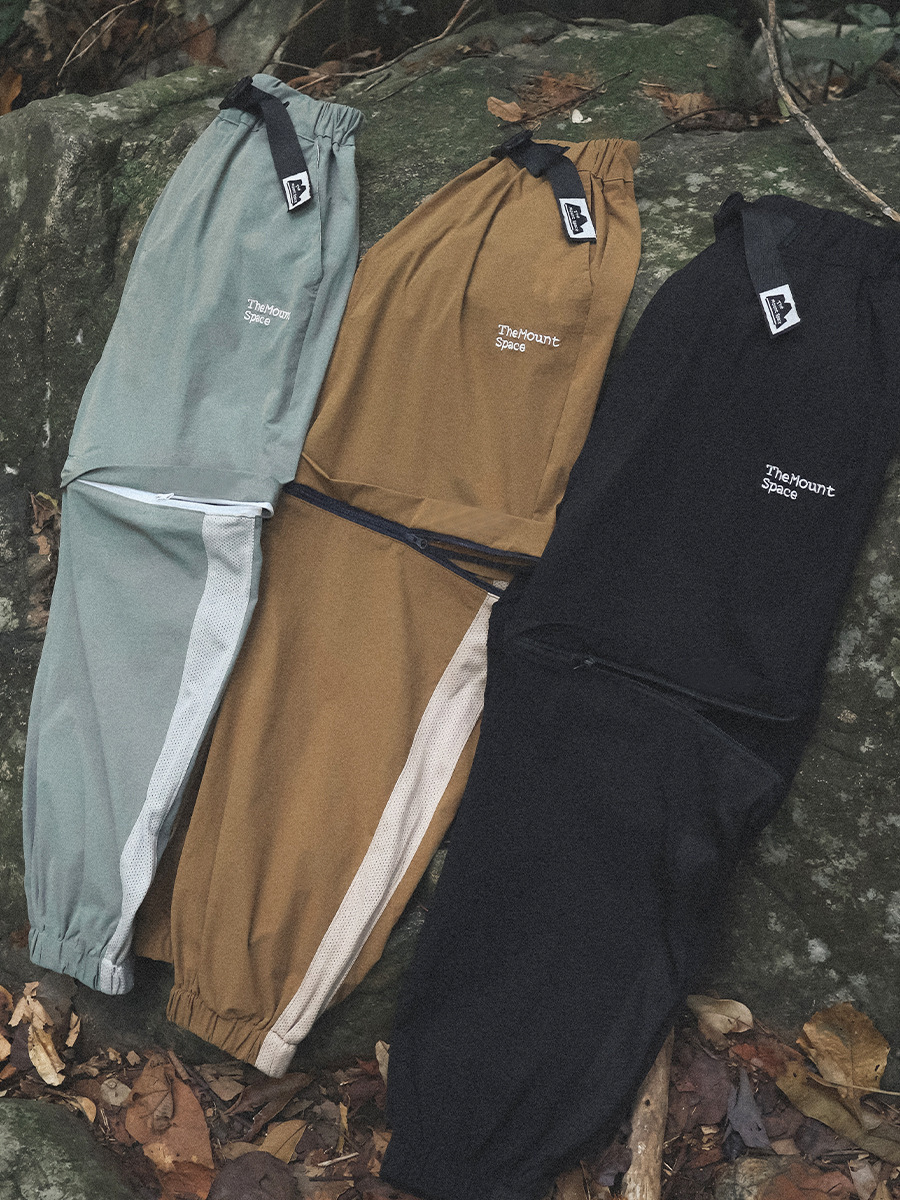 男童春季可拆卸戶外運動透氣長褲