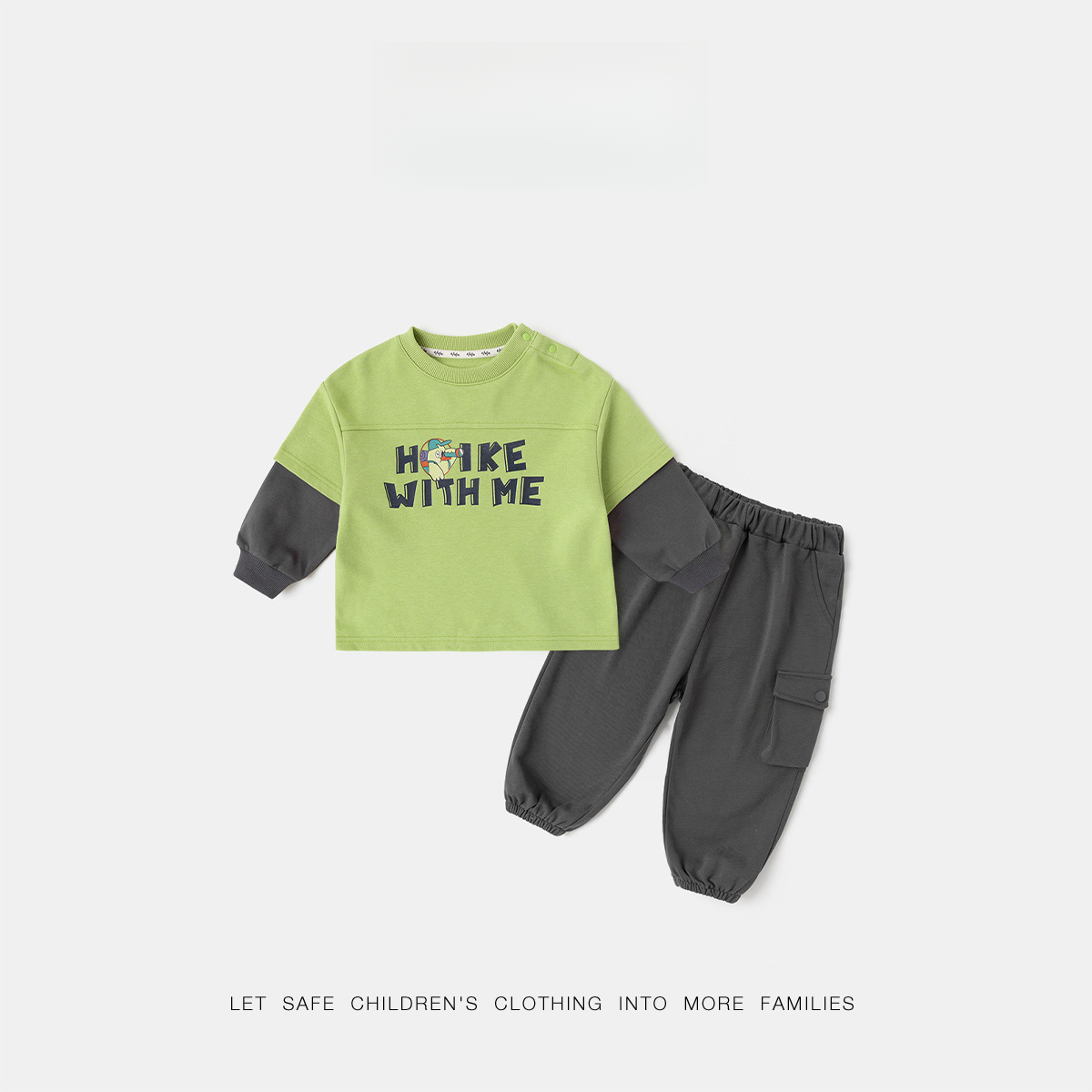 兒童套裝假兩件童裝