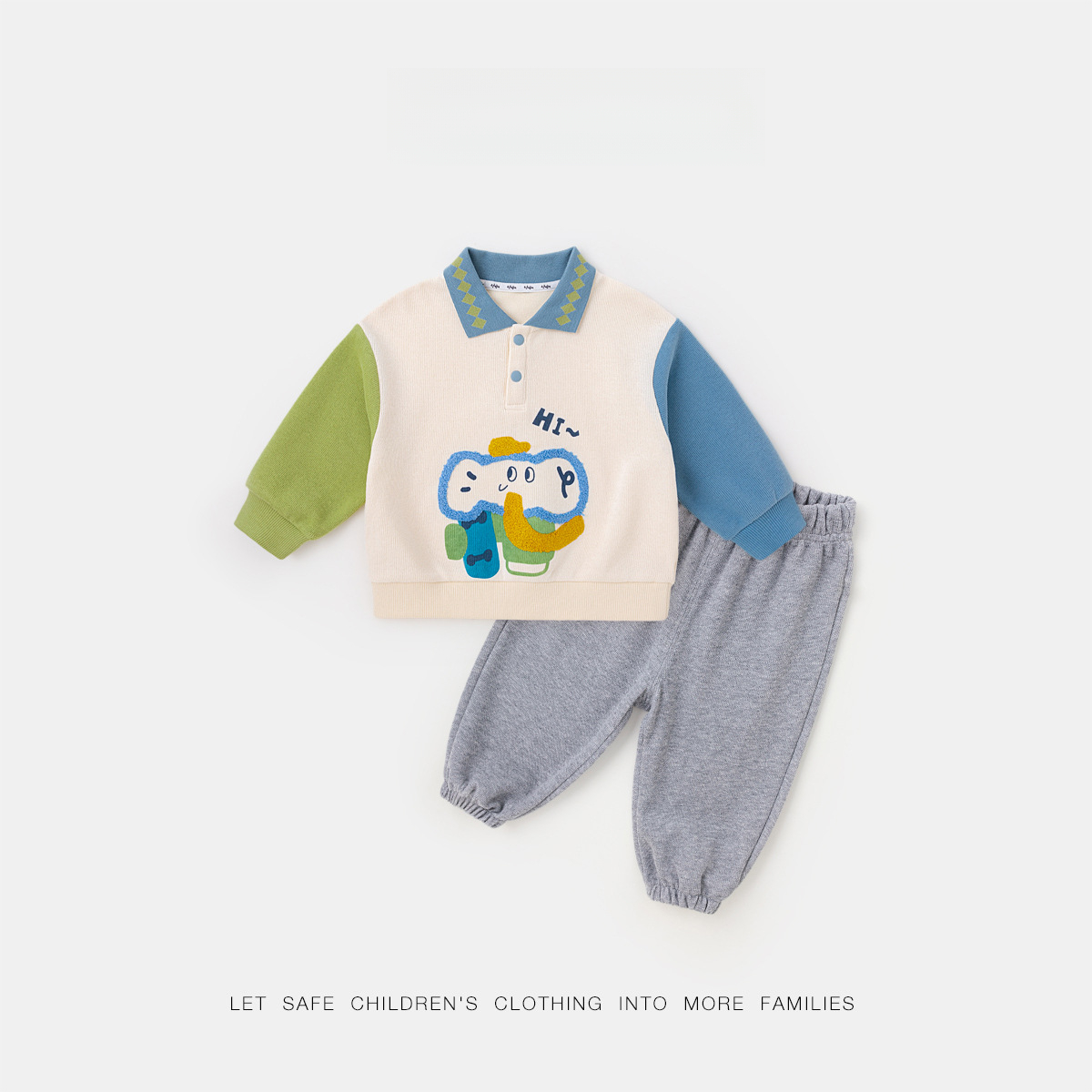 兒童POLO領秋季運動套裝