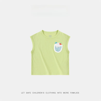 兒童夏季無袖T恤