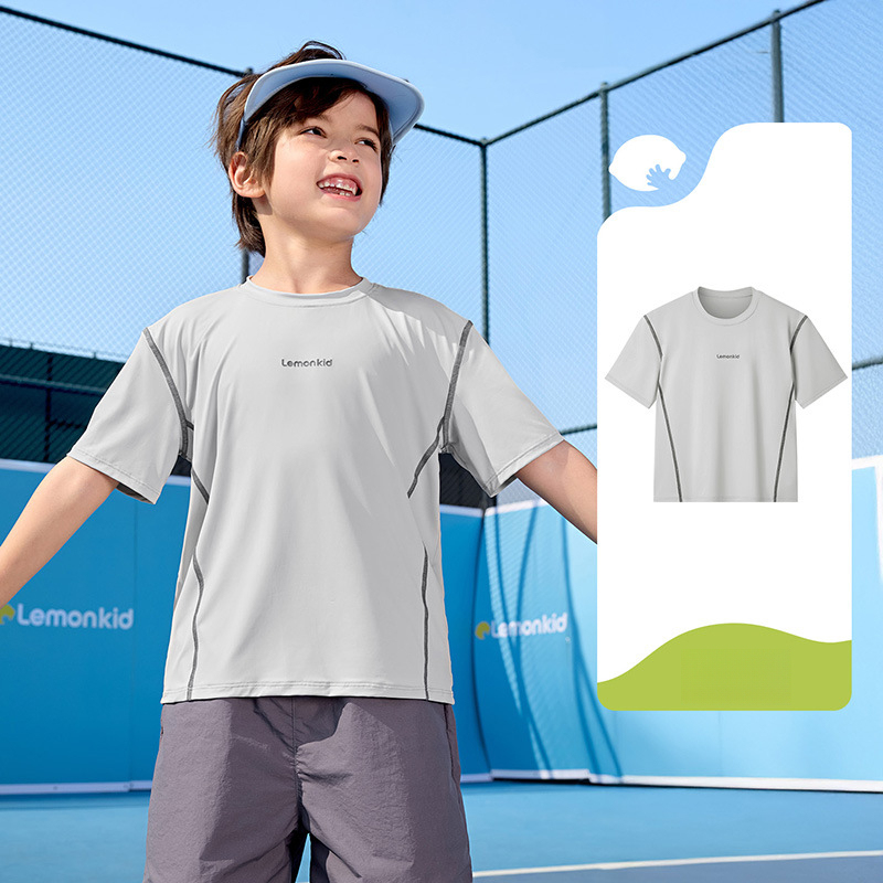 兒童速乾防曬短袖T恤