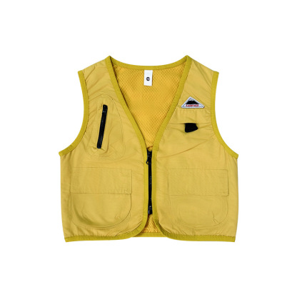 兒童戶外風多功能工裝馬甲