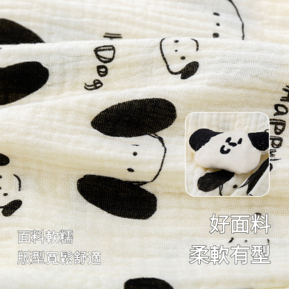 兒童雙層棉紗夏季物理防蚊褲