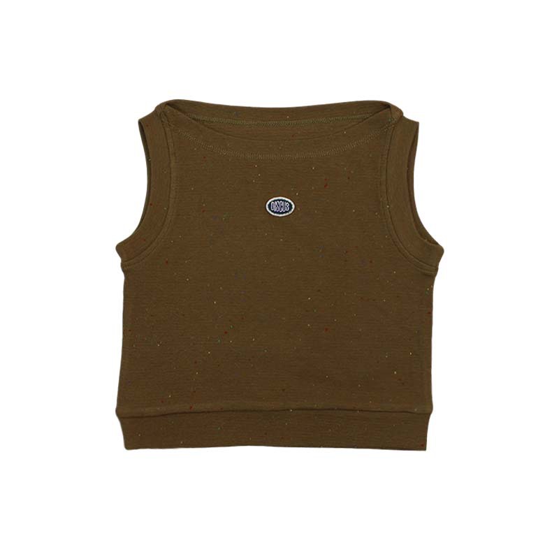 兒童休閒修身圓領背心無袖坎肩