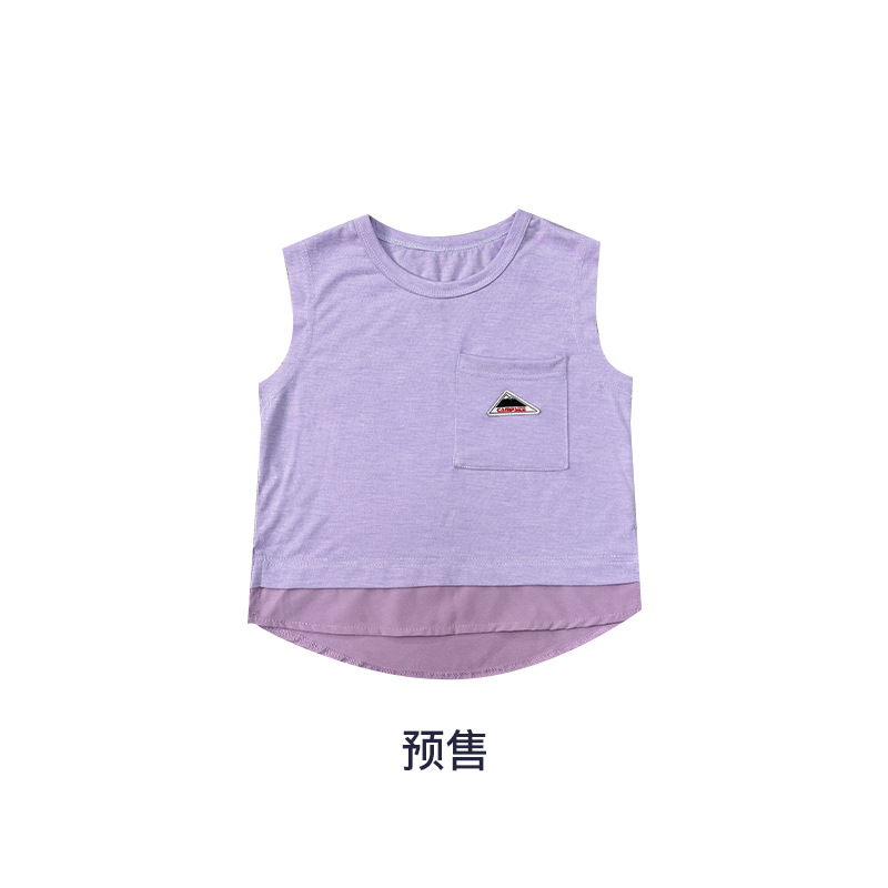 兒童吸濕排汗無袖速乾背心