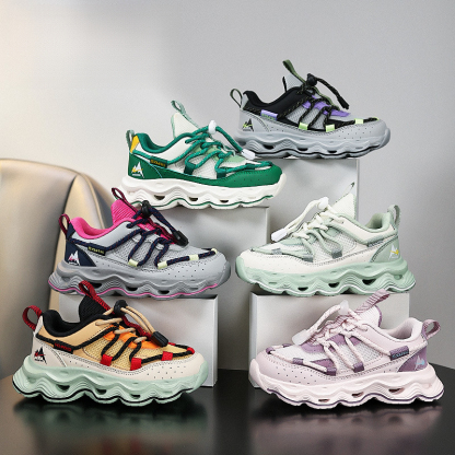 兒童春季透氣中大童跑步鞋