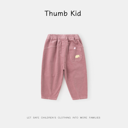 復古風秋季休閒褲