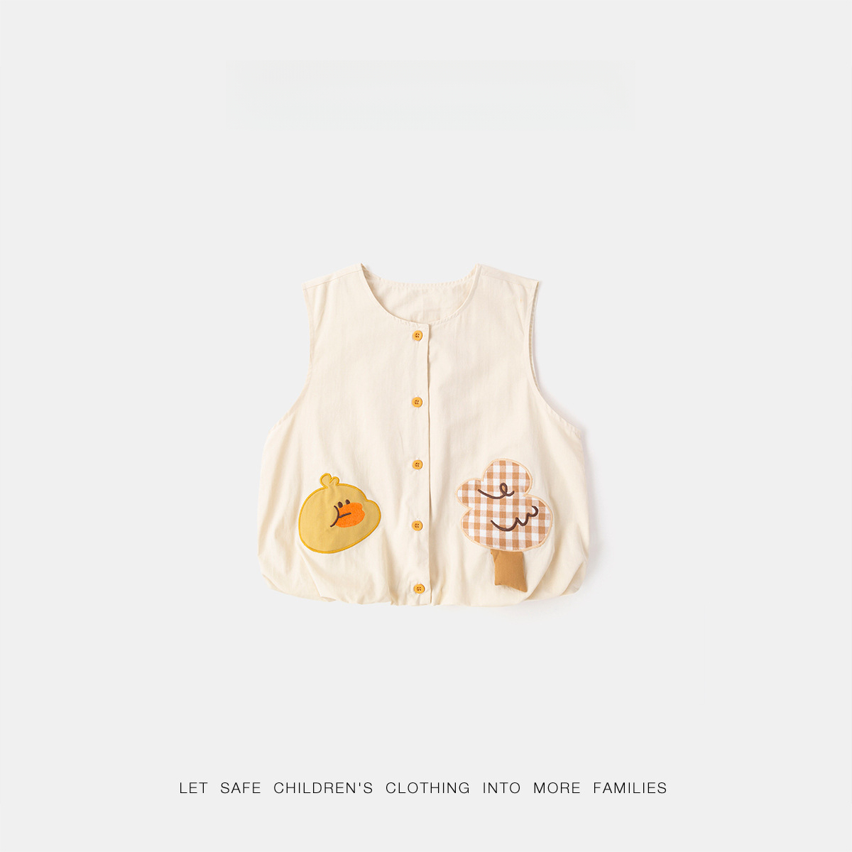 兒童純棉春季卡通馬甲