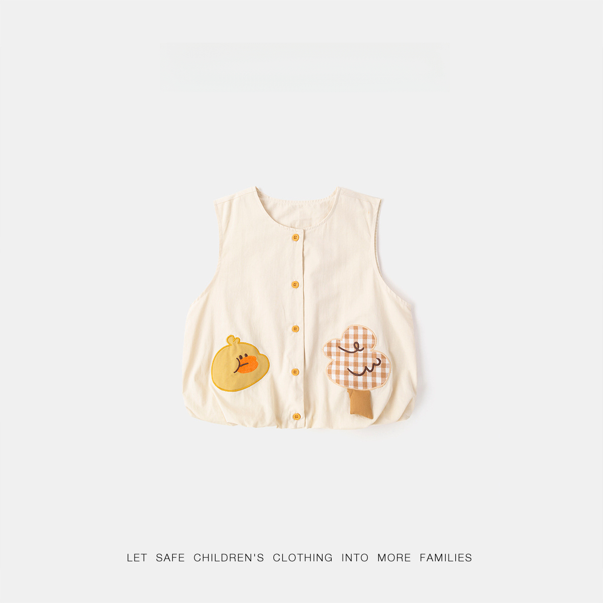 兒童純棉春季卡通馬甲