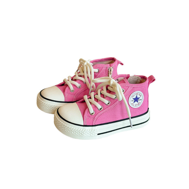 兒童高幫帆布鞋