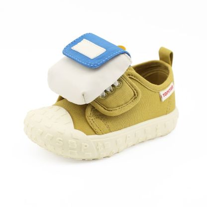 兒童春秋夏耐磨麵包帆布鞋