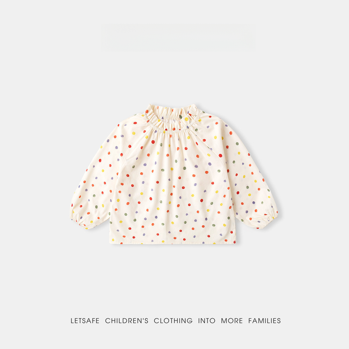 春季女童純棉格子襯衫