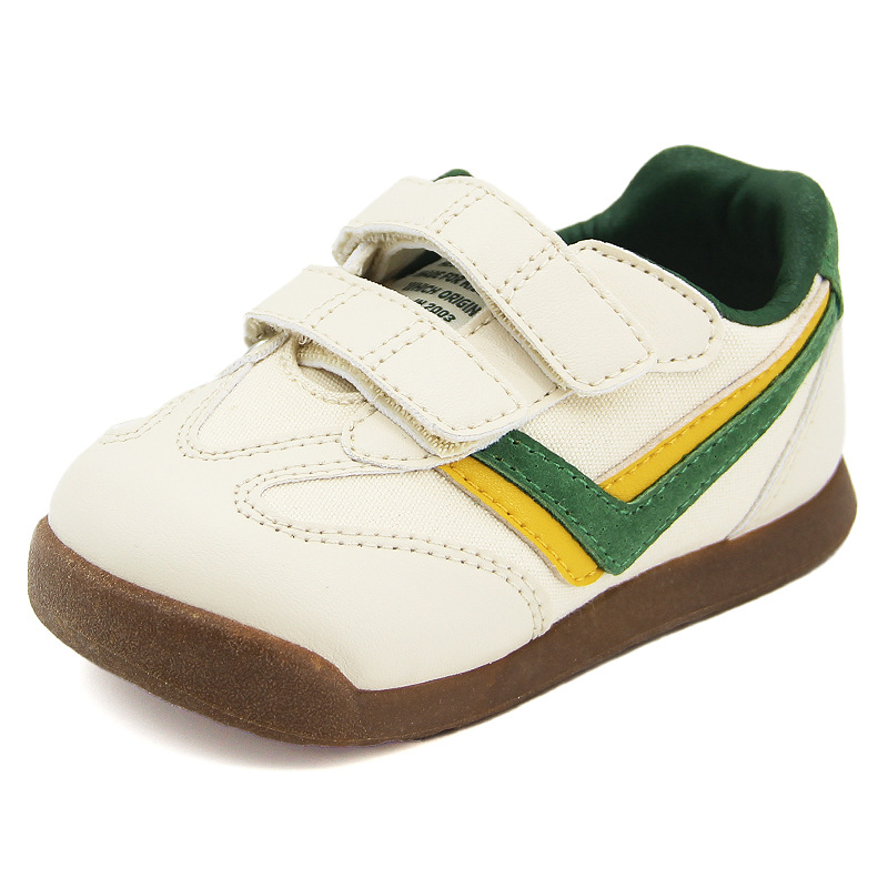 兒童春季軟底小白鞋