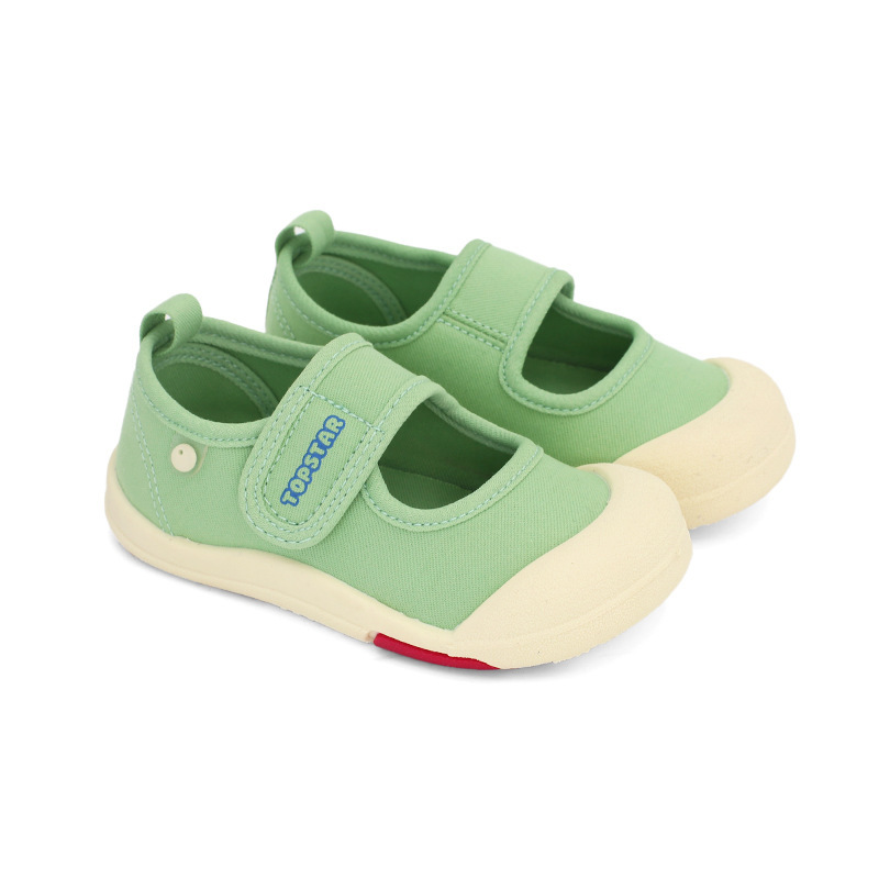 兒童春季大魔術貼軟底帆布鞋