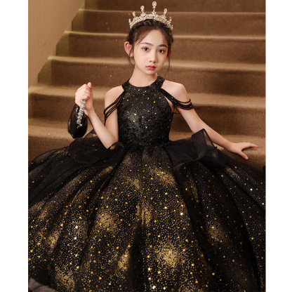 女童晚禮服閃耀演出服