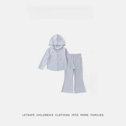 女童春秋元氣韓版運動兩件套