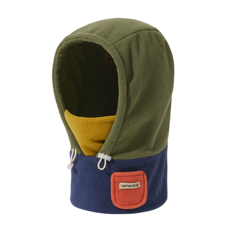 兒童冬帽圍手套一體