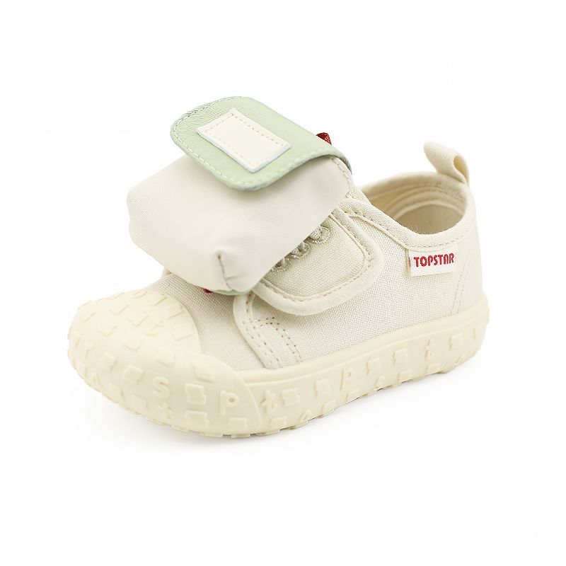 兒童春秋夏耐磨麵包帆布鞋