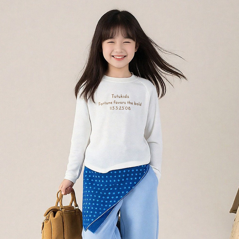 女童天絲長袖打底衫