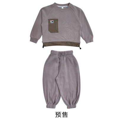 秋季兒童戶外運動套裝保暖衛衣褲套裝