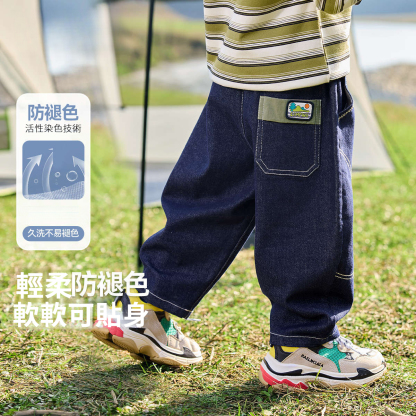 兒童牛仔褲女童休閑褲寶寶童裝