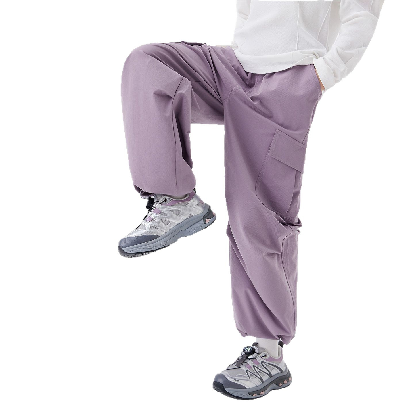 春秋女童大口袋工裝褲