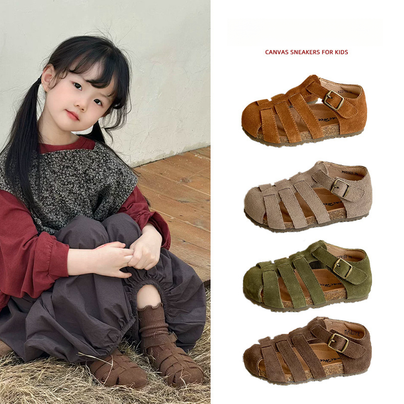 韓版兒童英倫豆豆鞋