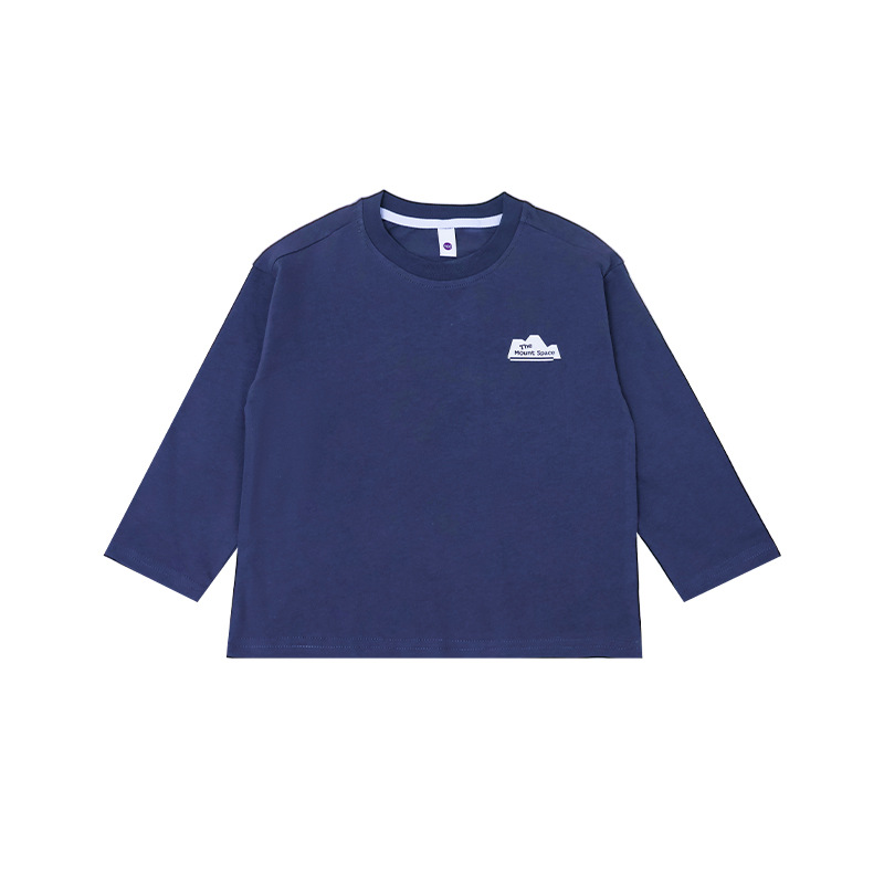 女童春季純棉圓領長袖柔軟打底衫T恤