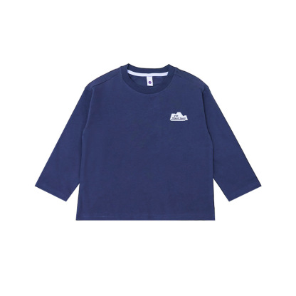 女童春季純棉圓領長袖柔軟打底衫T恤