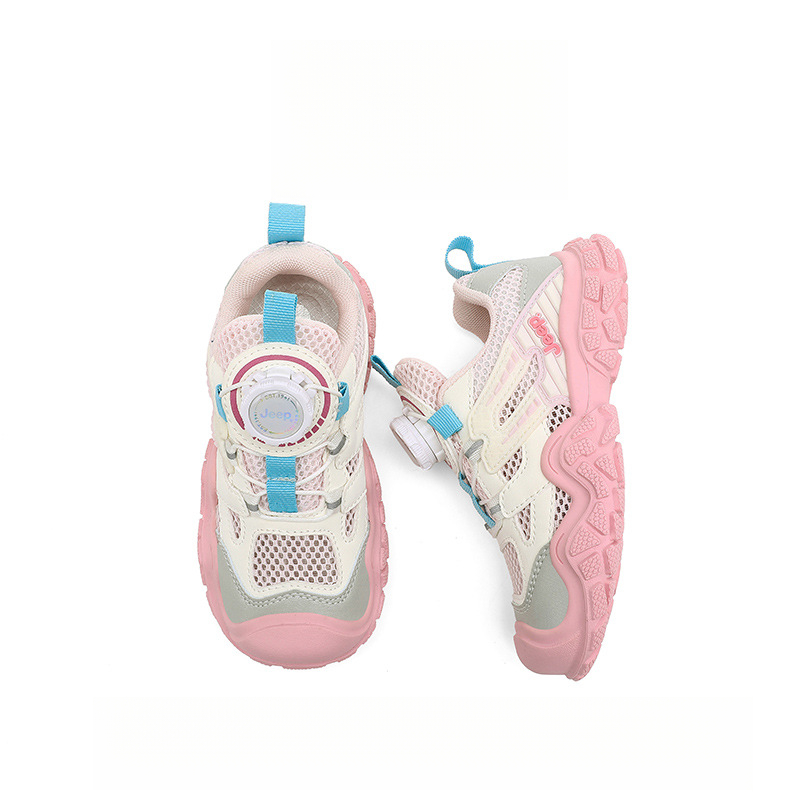 女童夏季輕便透氣防滑登山運動鞋