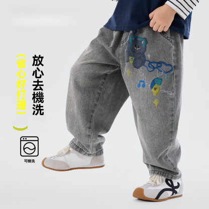 兒童春季休閒牛仔褲