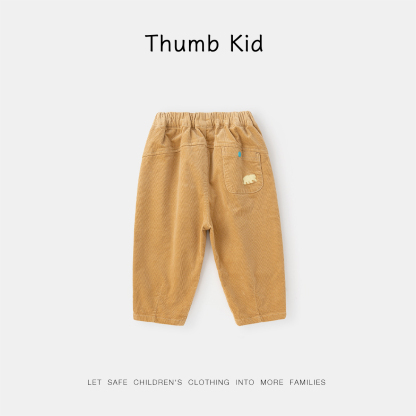 復古風秋季休閒褲