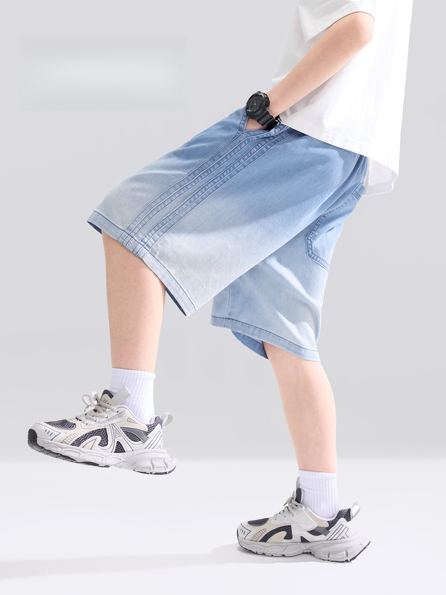 男童漸變牛仔短褲