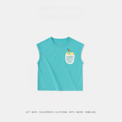 兒童夏季無袖T恤
