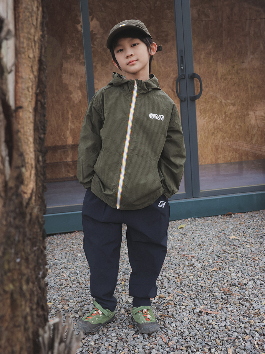 兒童薄款衝鋒衣戶外防水外套