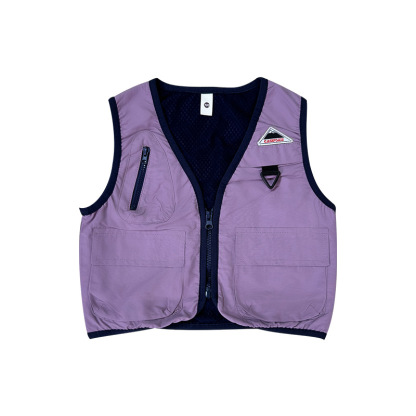 兒童戶外風多功能工裝馬甲