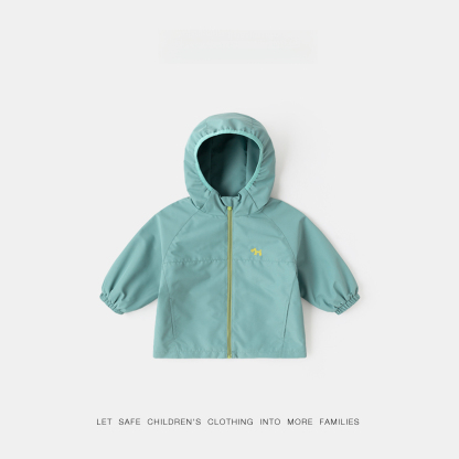 4級防潑水兒童軟殼加絨戶外夾克