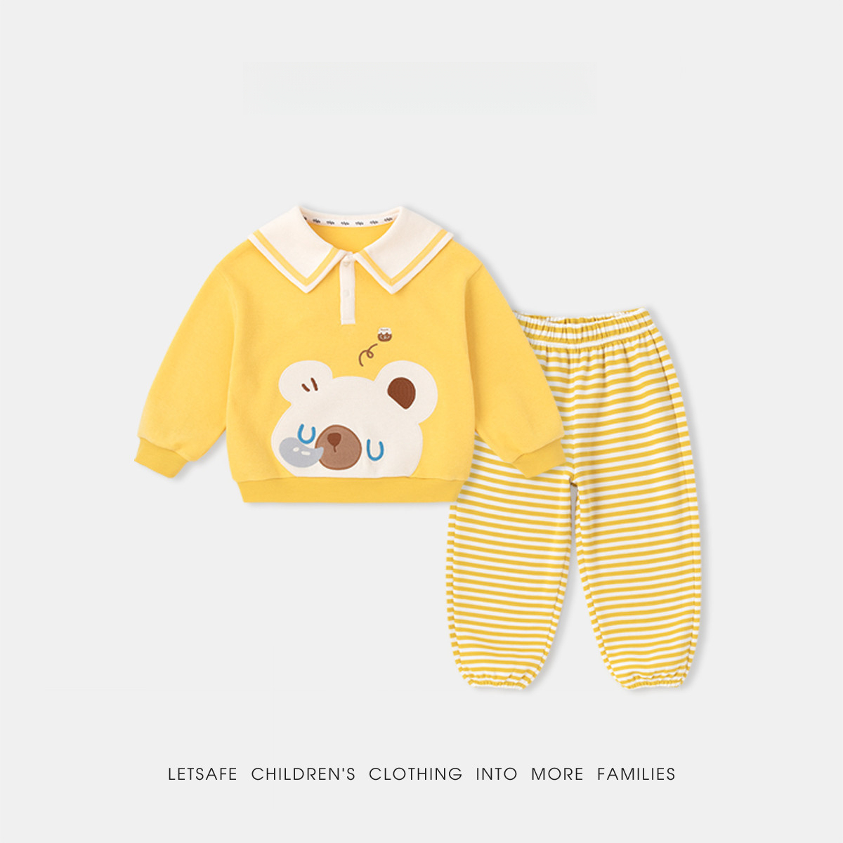 兒童卡通衛衣衛褲可愛套裝