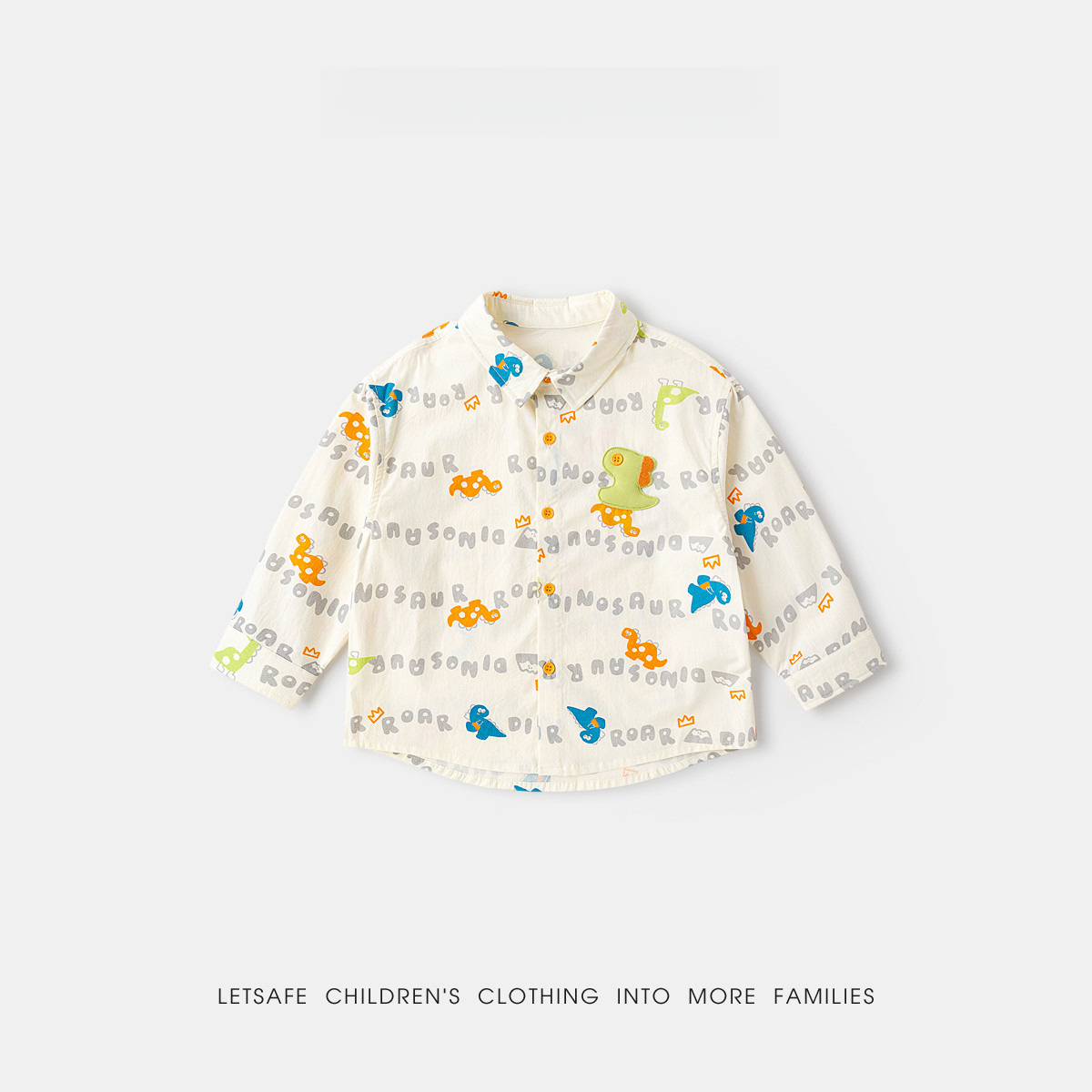 春季童裝新款格子襯衣