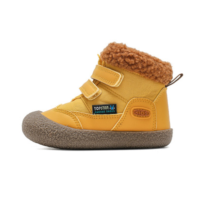 兒童軟底魔術貼雪地靴