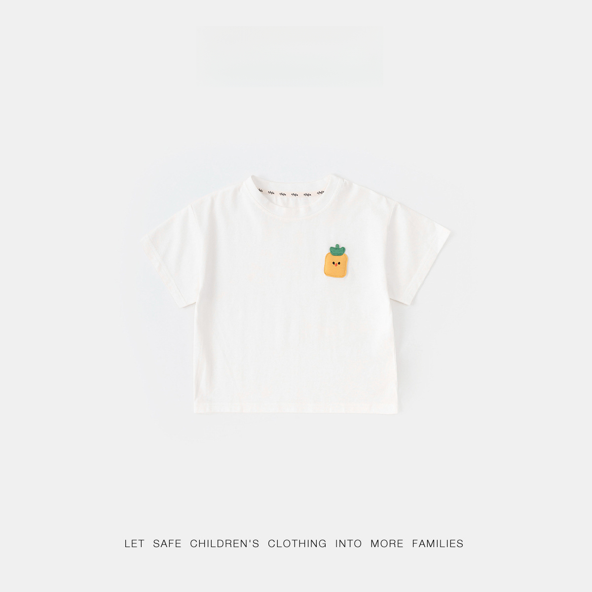 兒童清爽純色短袖T恤