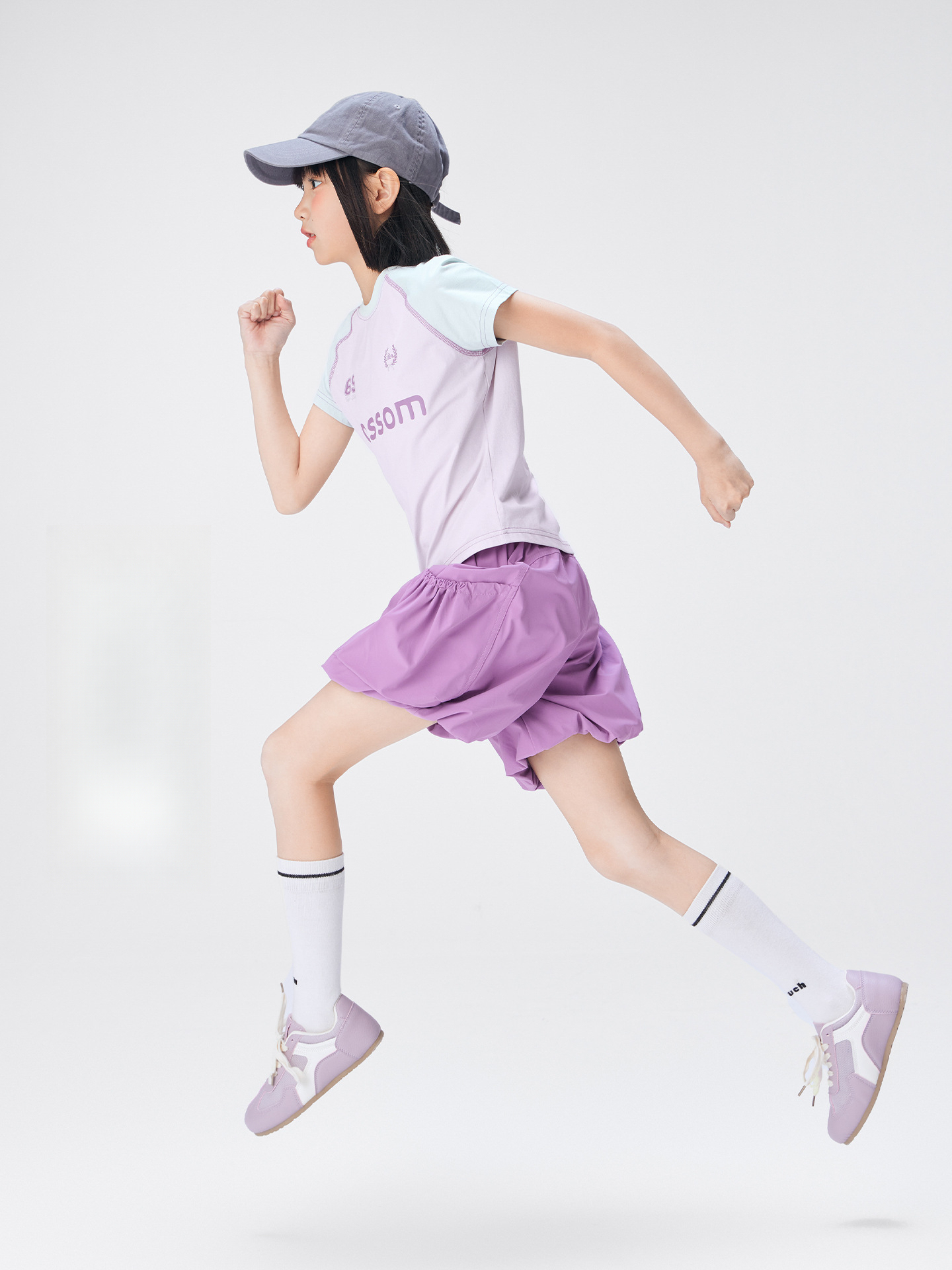 女童夏季原紗速乾運動套裝