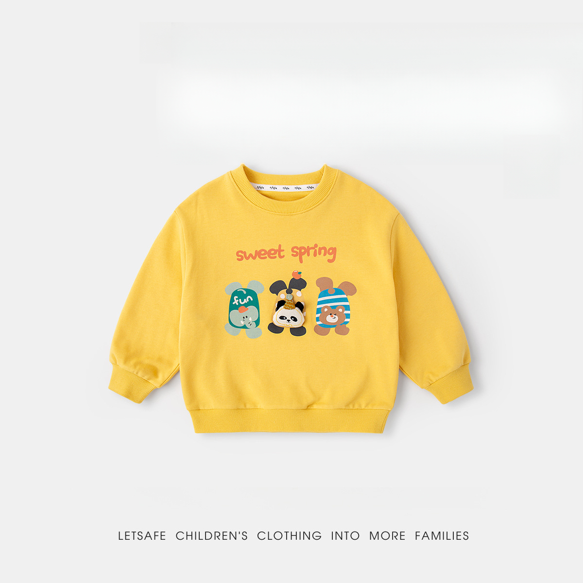 兒童春季立體卡通軟衛衣